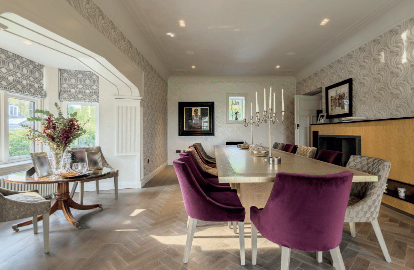 Dining room at Greystones, Kilmacolm