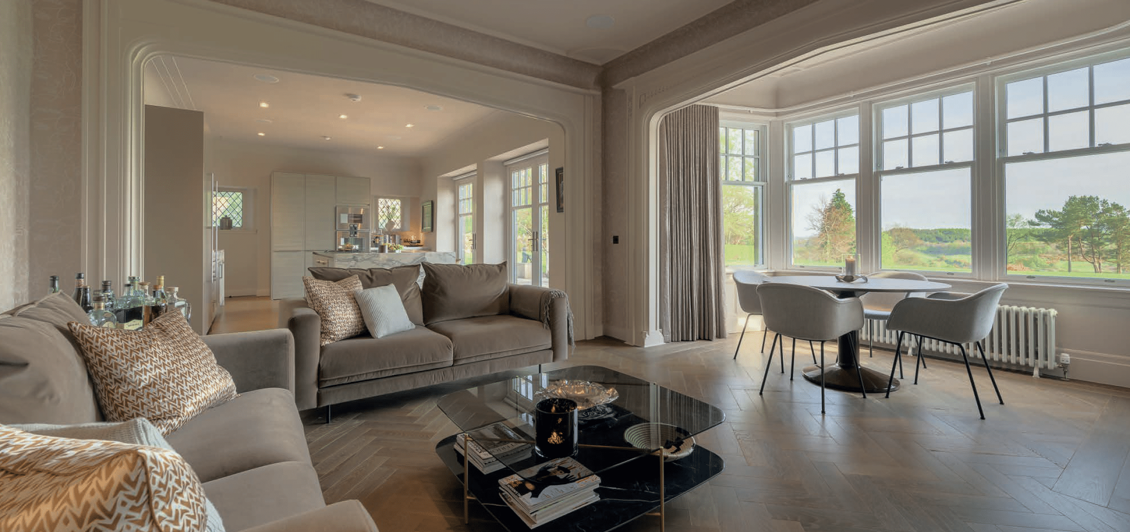 Living room at Greystones, Kilmacolm