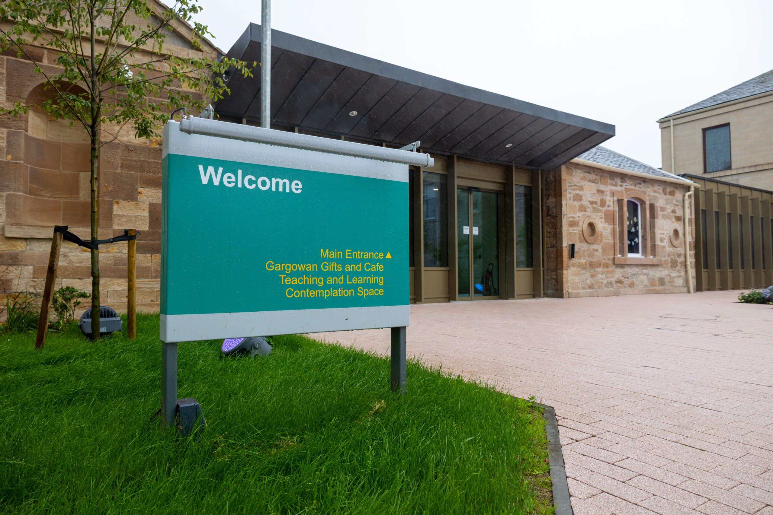 Entrance of the redeveloped Ayrshire Hospice in Ayr